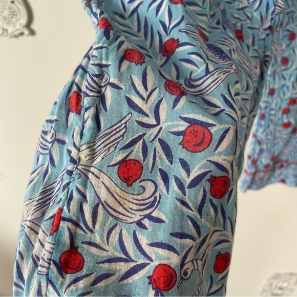 Banjanan Moondust Pajama Pants Delph Bird Wave Blue S - Picture 7 of 7